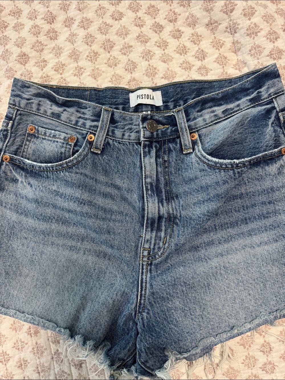 pistola Blue Denim Cutoff Shorts